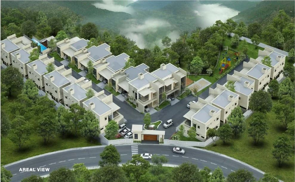 Q1 Signature Villas — Artistic Aerial View