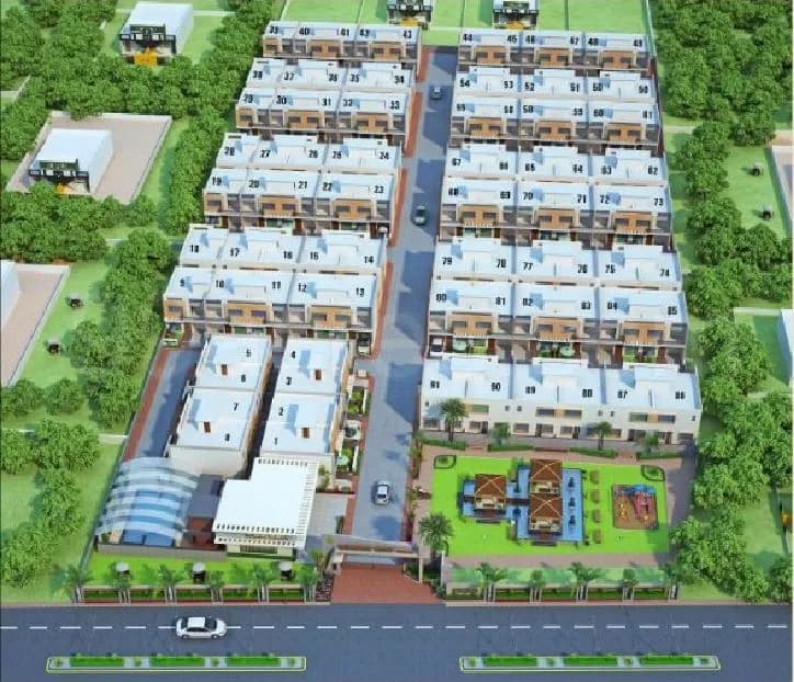 Victoria Golden Leaf Villa — Artistic Aerial View