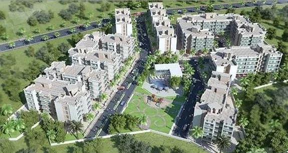 Aakar Green Village — Aerial view