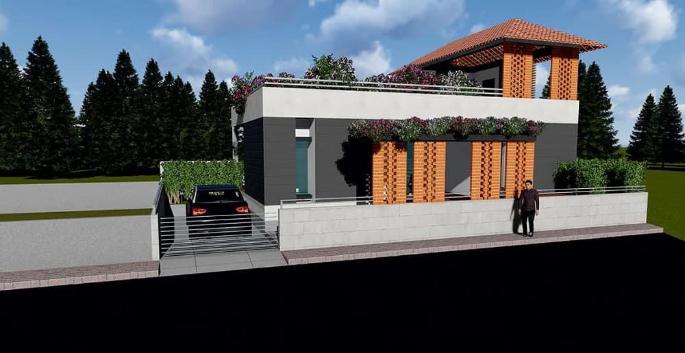 Clavier Eternia Kavoor Villas — Artistic Front View
