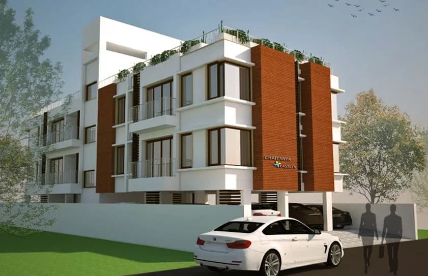 Jai Sri Apartments — Side Elevation