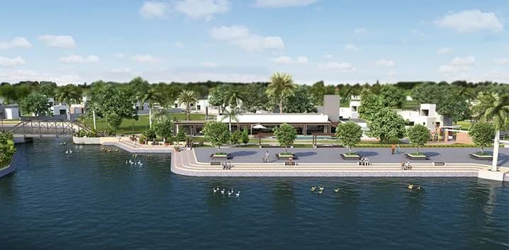 Sun Solace — Lake Front View