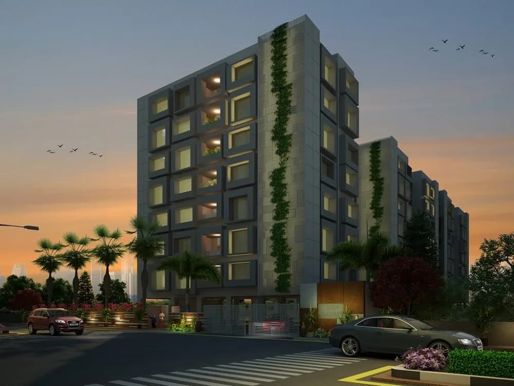 Shree Radhe Parkview Eden — Night View