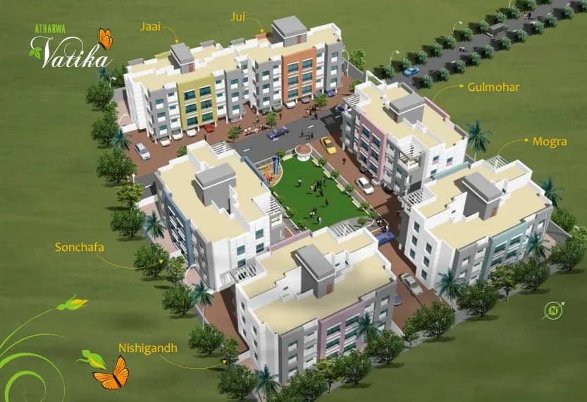 Atharwa Vatika — Artistic Aerial View
