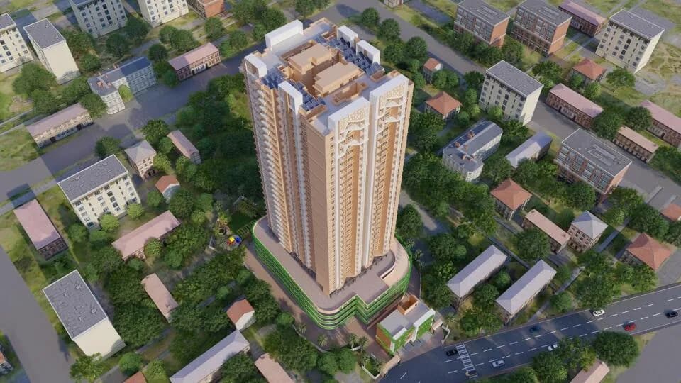 Vastunirman Shreesha Heights — Aerial View