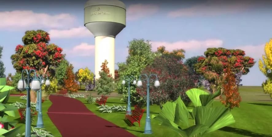 IIDs Eco Cybertown — Garden
