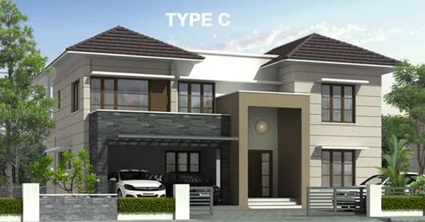 KCC Homes Life Space Villas — Elevation