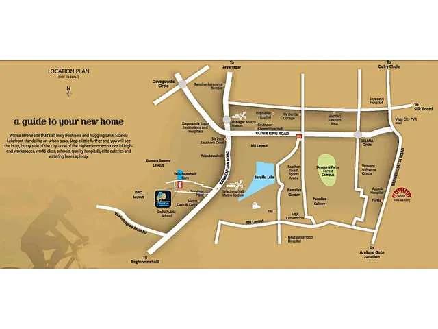 S B Skanda Lake Front — Location Plan