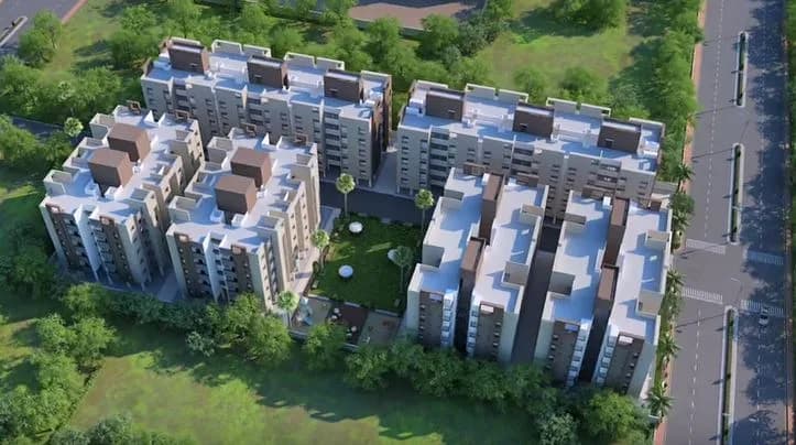 Ruchi Rupak Flats — Ariel View
