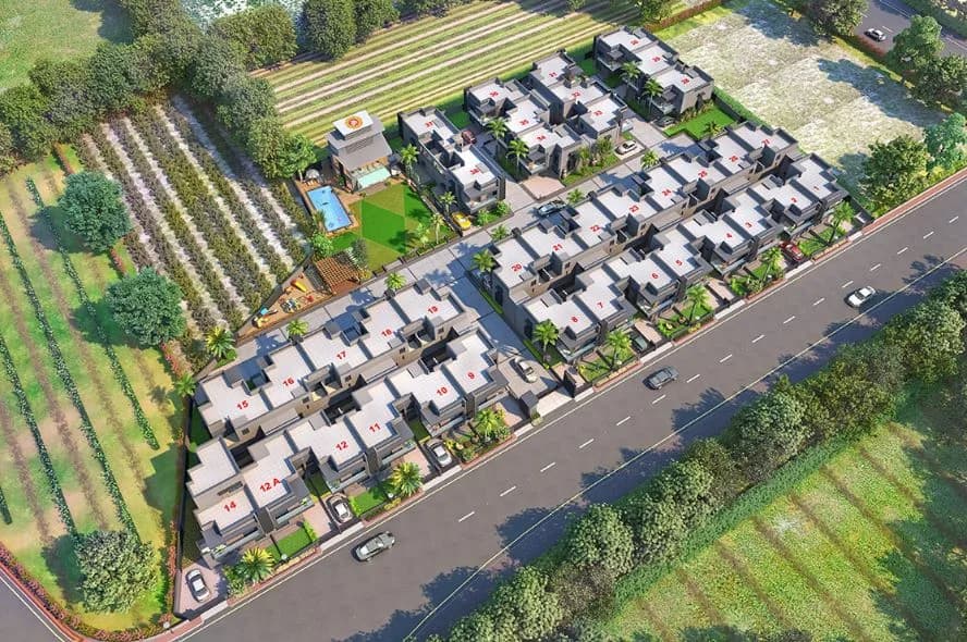 Hari Om Sollitaire — Aerial View