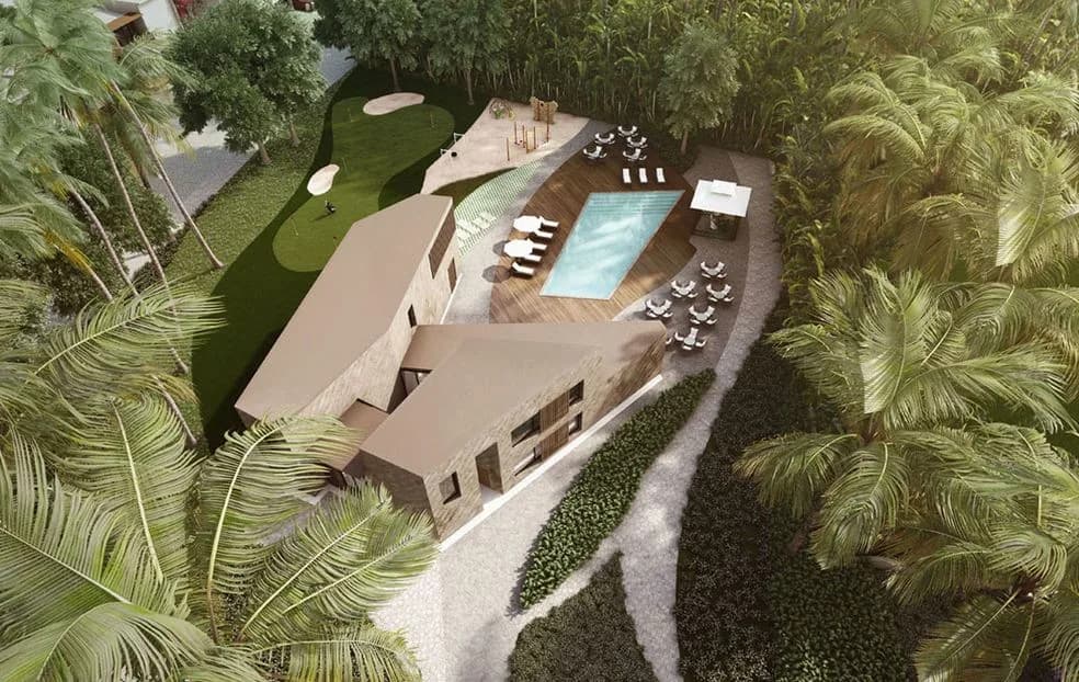 Mahindra Lifespaces The Serenes — Artistic Aerial View