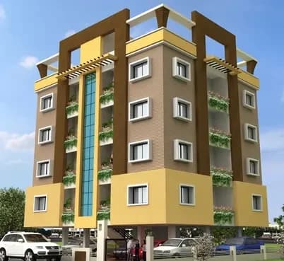 Siddheshwar Ekdant Apartment — Side Elevation