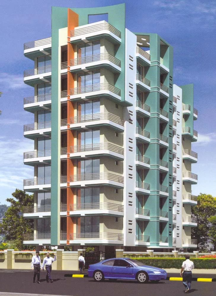 Yashraj Nirav Apartment — Front Elevation