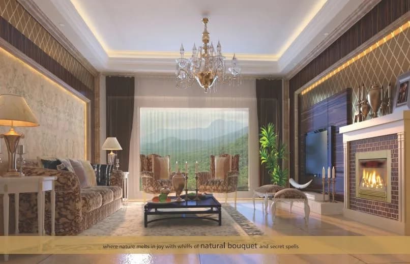 JLPL Sanawar Hills — Artistic Living Room