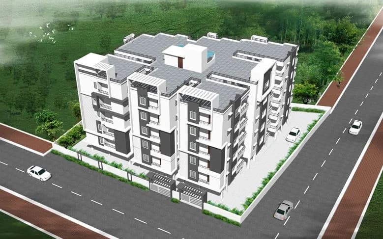 Transcon Lakshmi Narasimha Residency — Aerial View