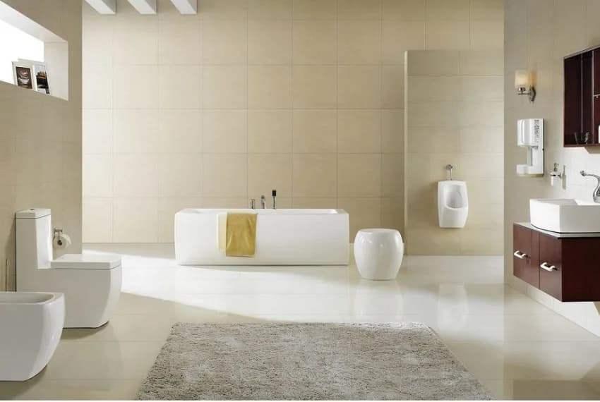 Space Aanantham Apartments — Artistic Washroom