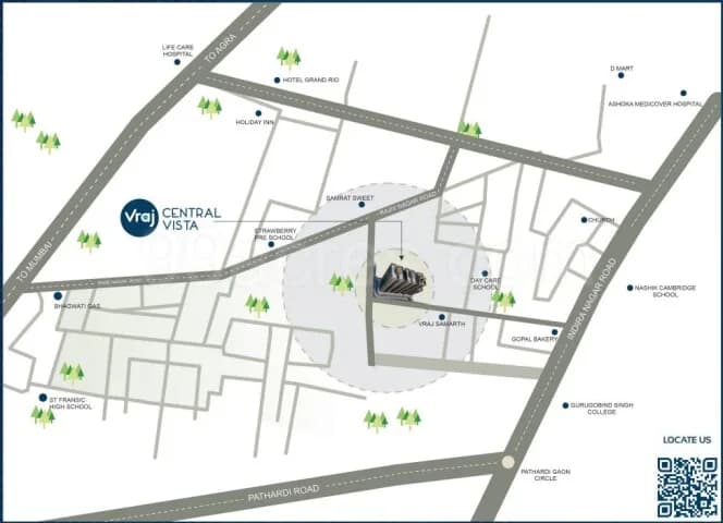 Vraj Central Vista, Indira Nagar