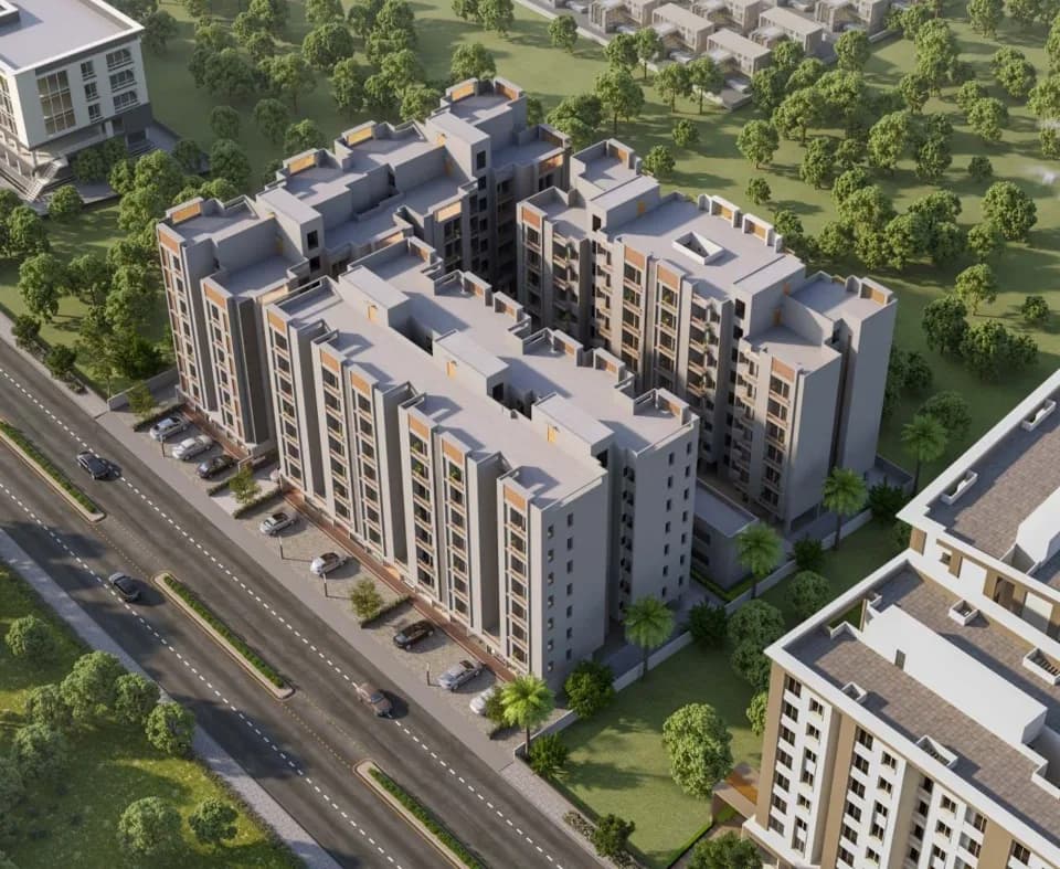Pushpak Skyline — Aerial View