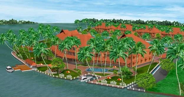 Relcon AyurHeritage Villas — Artistic Aerial View