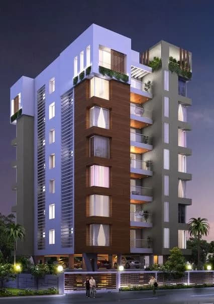 B U Bhandari Crescendo — Night View