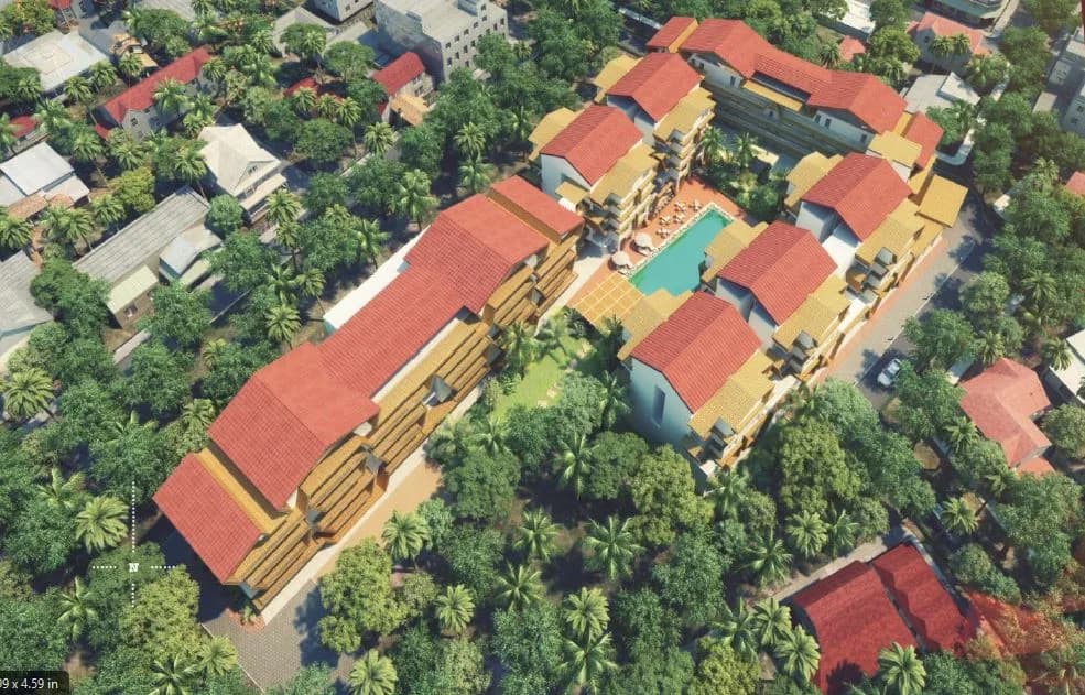 Zone Calangute Suites — Aerial View
