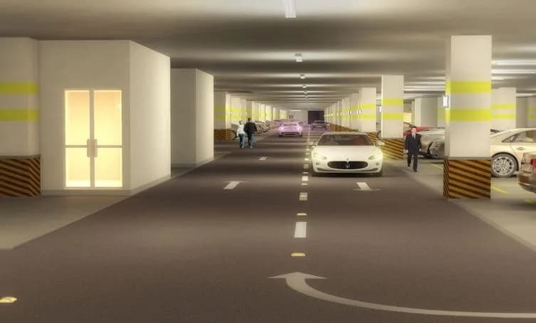 Happy Benchmark Textile Hub — Parking Area View