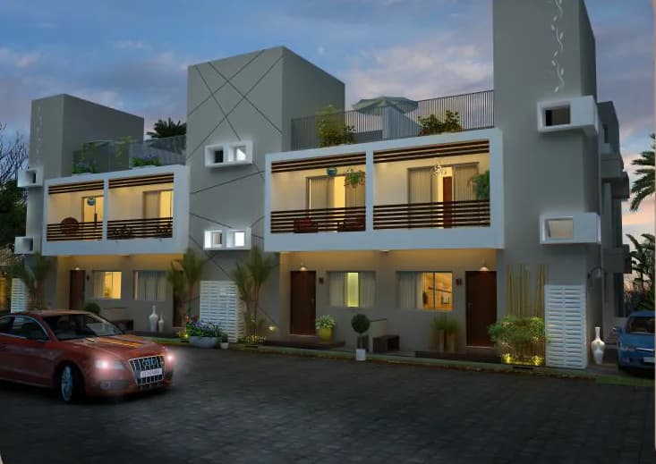 Vraj Gopi Residency — Night View