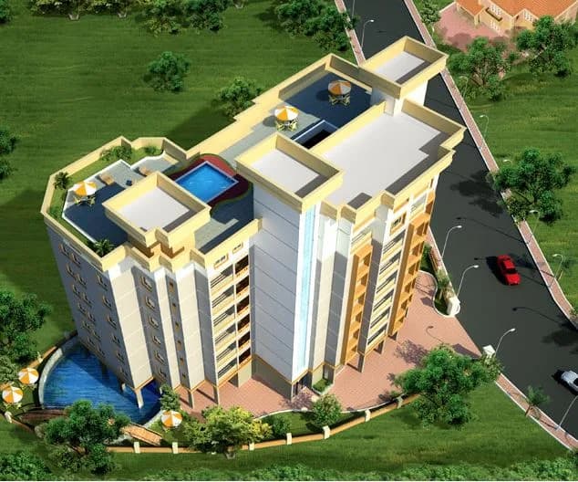 Ushas Neelanjan Tower — Aerial View