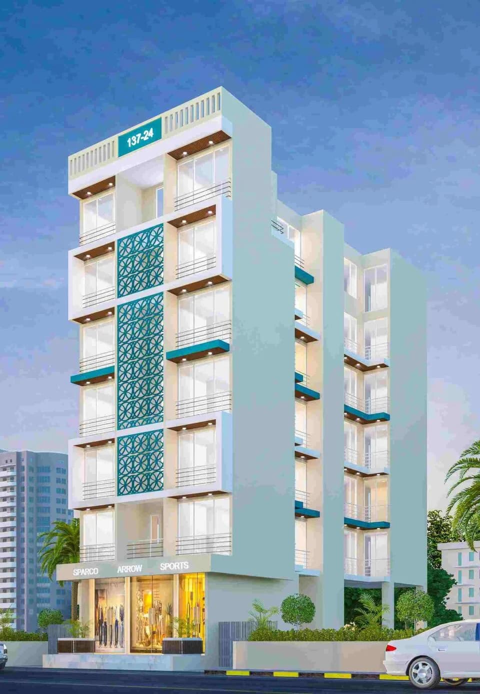 Rajmudra Toshal Villa — Elevation