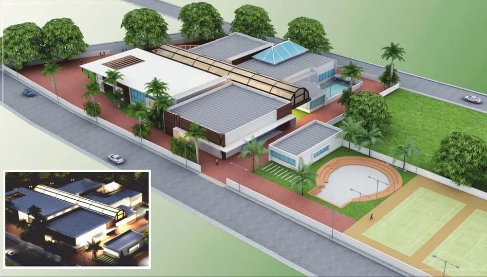 Primes Raksha Residency — Artistic Club House Aerial View
