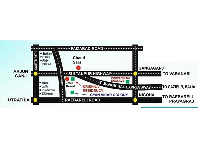 UG Krishna Residency, Sultanpur Road