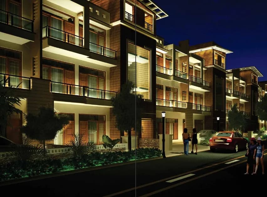 KLV Signature Homes — Night View