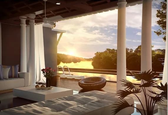 Sun Estates Saipem River Villas — Sample Living Room