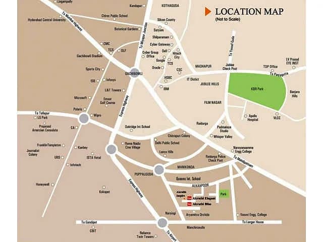 Akruthis Elegant and Aavasa — Location Plan