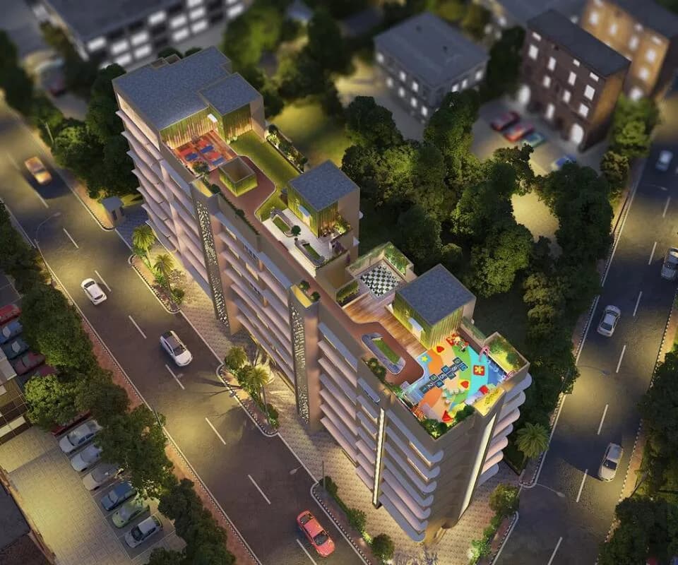 Andheri Sriram Krupa and Gurudev Nityanand CHS — Aerial View
