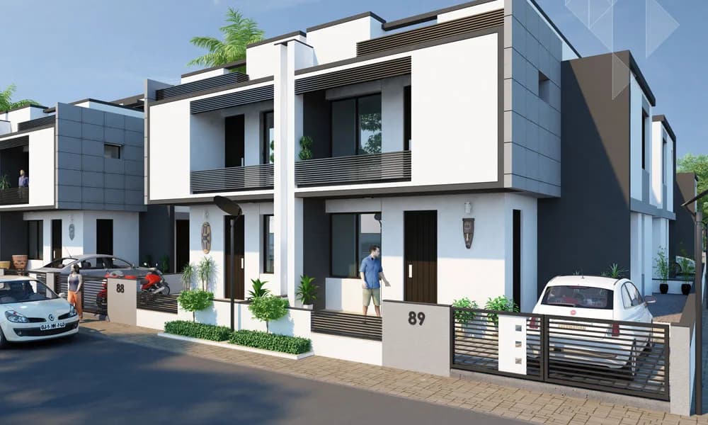 Sahajanand Sakar Grace — Villa Elevation