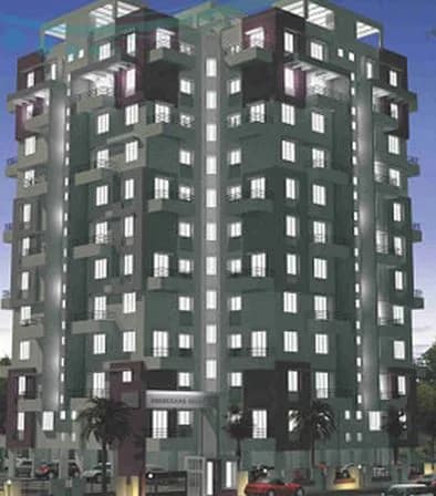 Srushti Anandghan Heights — Night View