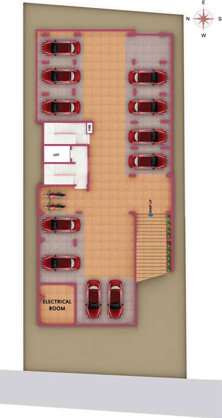 Vishraam Tangerine — Car Park