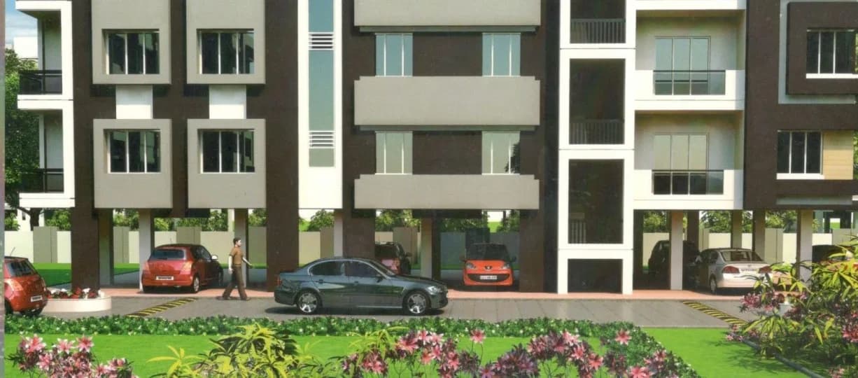 Shree Suryadeep Avenue — Artistic Parking Area