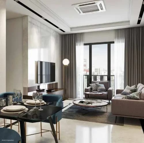 Ajmera One Kalyan — Living Room
