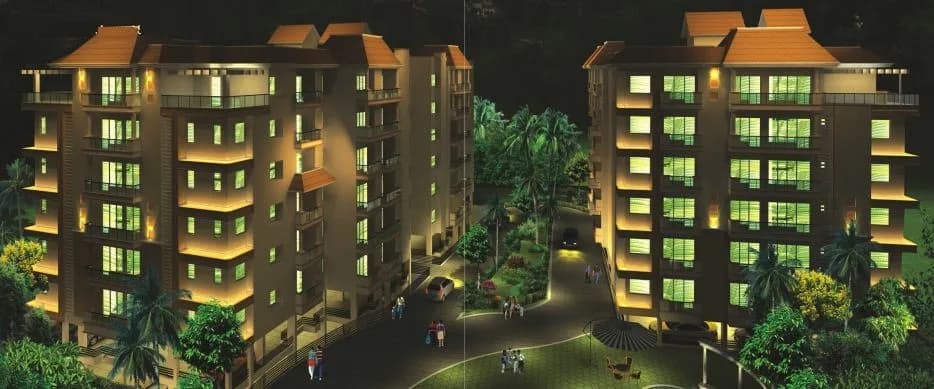Gajpati Eureka Heights — Night view