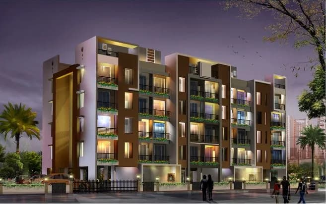 Ajay Raj Heritage — Artistic Elevation Night View