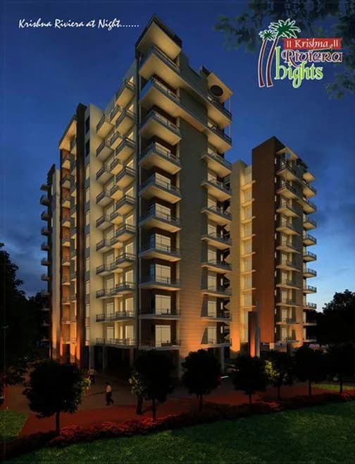 Krishna Riviera Heights — Artistic Night View