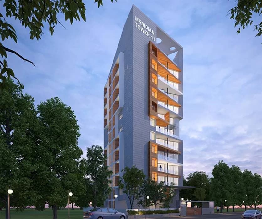 Meridian Tower 11 — Side view