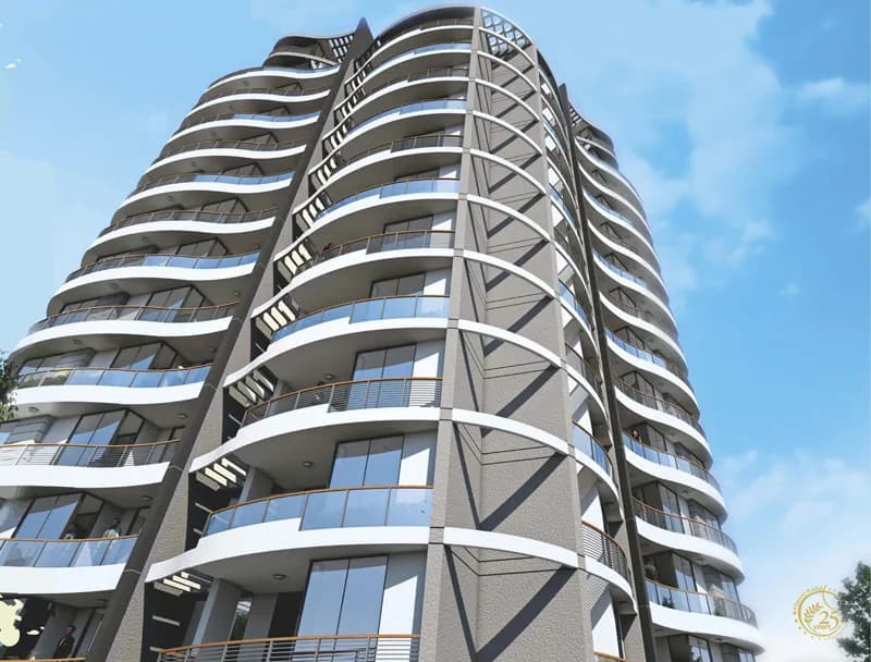 Classic Lake View Tower — Elevation View