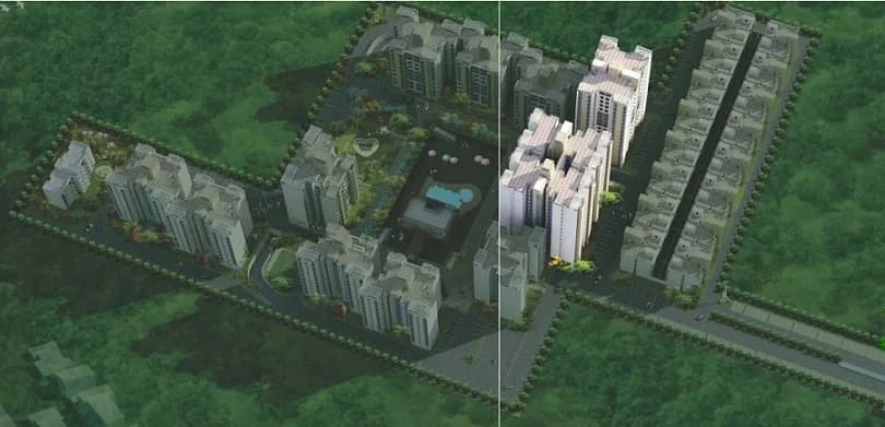 Ansal API Tulip and Carnation — Aerial View