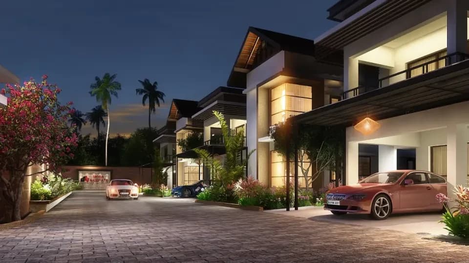 Megha Aqualina — Paved Compound