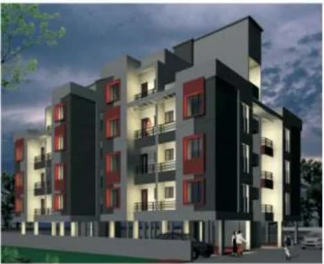 Taksh Shubhlaxmi Residency — Night view
