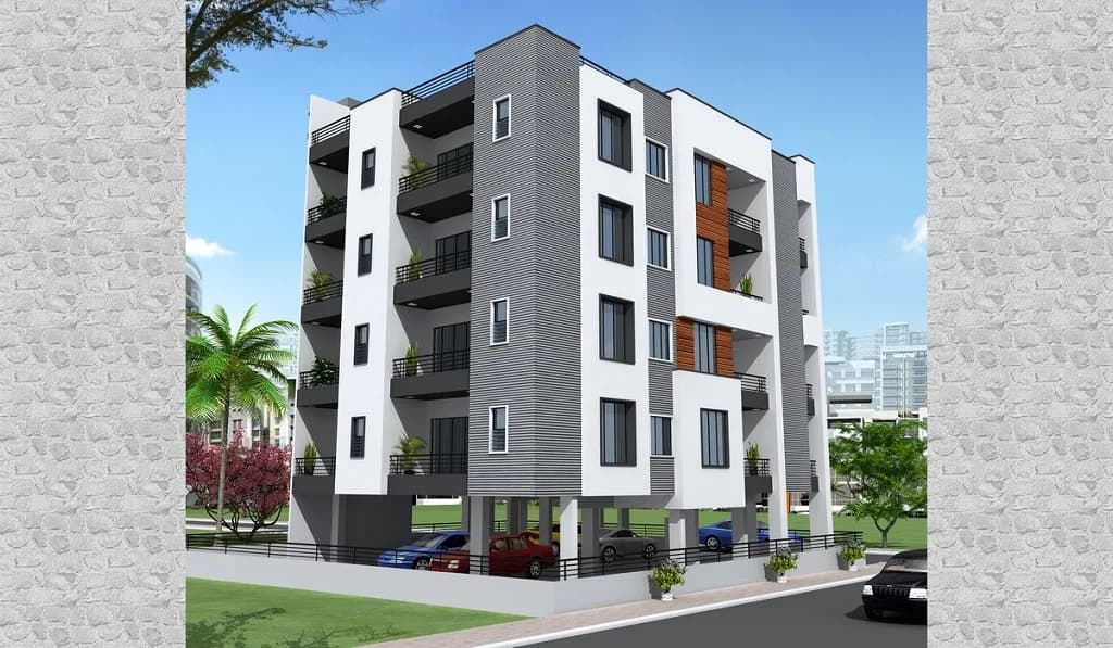 Dhairya Enclave — Side Elevation