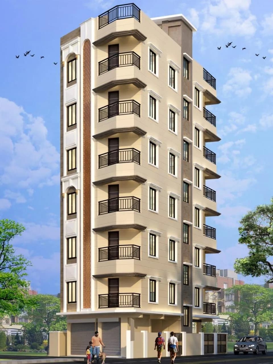 Kalyani Apartment — Elevation